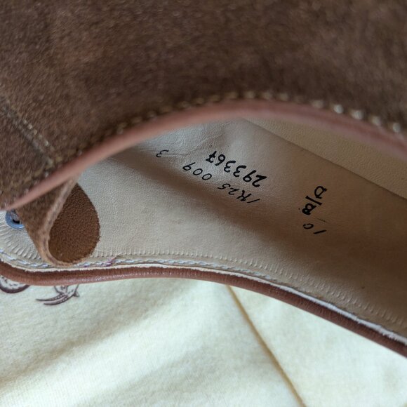 Alden Plain Toe Blucher in Snuff Suede, 10D - Picture 3 of 14